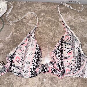 Victoria’s Secret Patterned Halter Bikini Top